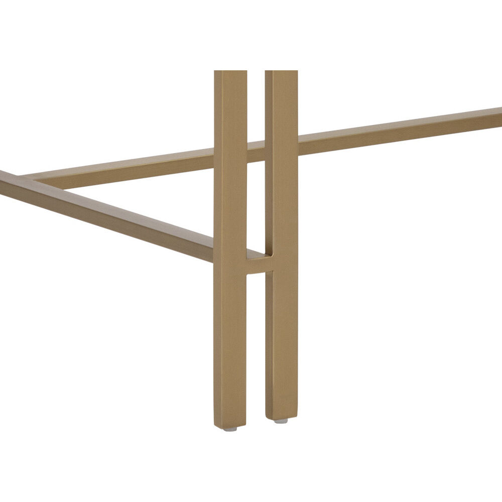 Lizette 43.75 X 19.25 inch Clear / Gold Desk